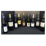 9 Wine Bottles.