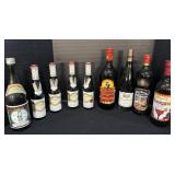 9 Wine Bottles.