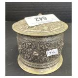 Antique Silver Betel Box.