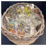 Basket Of Character Glasses.