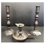 3 Candlestick Holders.
