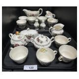2 Trays Of Various Dinnerware Pieces.