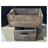 2 Edelbrau Brewery Brooklyn NY Adv Crates.