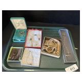 2 Sterling Silver Bracelets, Costume Jewelry.