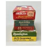 45-70 Gov, .45 AUTO, .380 AUTO Ammo.