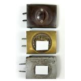 3 WWII German Military Belt Buckles.