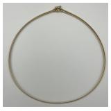 14KT Italian Gold Eternal Gold Necklace.