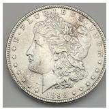 1 90% Silver 1898 Morgan Dollar.