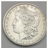 1 90% Silver 1900 Morgan Dollar.