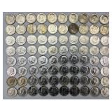 80 90% Silver 1964 Kennedy Half Dollars.