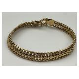 14KT Italian Gold Eternal Gold Link Bracelet.