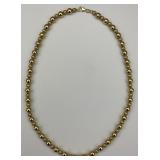 14KT Gold Eternal Gold Beaded Necklace.
