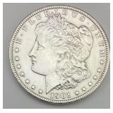 1 90% Silver 1901-O Morgan Dollar.