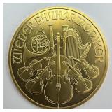 2009 1oz Fine Gold Philharmonic 100 Euro.