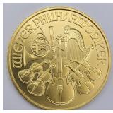 2008 1oz Fine Gold Philharmonic 100 Euro.