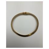 14KT Italian Gold Herringbone Bracelet.