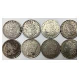 8 90% Silver Morgan Dollars.