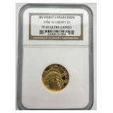 NGC Graded 1986 W Gold $5 Liberty.