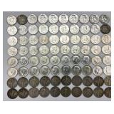80 90% Silver Half Dollars.