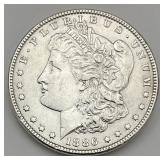 1 90% Silver 1886 Morgan Dollar.
