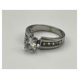 2CT Round Engagement Ring.