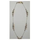 14KT Gold Eternal Gold Beaded Necklace.