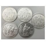5 1 Troy Oz Fine Silver Prospector Rounds.