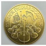 2008 1oz Fine Gold Philharmonic 100 Euro.
