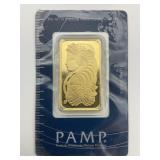 Sealed and Certified Swiss 1oz Fine Gold Bar.