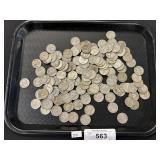136 90% Silver Quarters. 136 90% Silver Quarters.