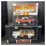 Three  Model Cars. Three  Model Cars.