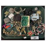 Costume Jewelry, Bracelets, Brooches. Costume Jewelry, Bracelets, Brooches.