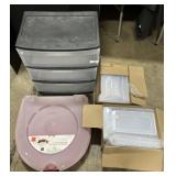 Plastic Storage, Wreath Holder, Storage Boxes. Plastic Storage, Wreath Holder, Storage Boxes.
