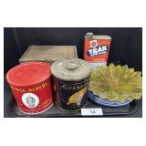 Tobacco Tins, Flow Blue Plates, Cigar Boxes. Tobacco Tins, Flow Blue Plates, Cigar Boxes.