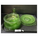 Green Depression Uranium Glass. Green Depression Uranium Glass.