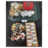 Christmas Ornaments, Vintage Mini Tea Sets. Christmas Ornaments, Vintage Mini Tea Sets.