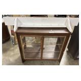 Glass Door Display Cabinet & Wall Shelf. Glass Door Display Cabinet & Wall Shelf.