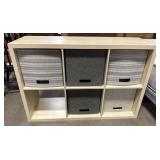 IKEA Style Woven Basket Cubby Cabinet. IKEA Style Woven Basket Cubby Cabinet.