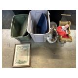 Dolls, Early Certificate, Storage Totes. Dolls, Early Certificate, Storage Totes.