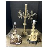 Figural Lamps & Candelabra. Figural Lamps & Candelabra.