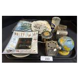 Cast Iron & Tin Still Banks, Decorative Plates. Cast Iron & Tin Still Banks, Decorative Plates.