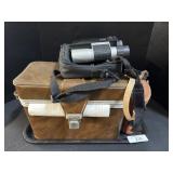 Binoculars, Mini Printer. Binoculars, Mini Printer.