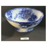 Ridgways Flow Blue Bowl Porcelain Bowl. Ridgways Flow Blue Bowl Porcelain Bowl.
