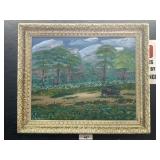 Signed Shaw Oil On Canvas Landscape. Signed Shaw Oil On Canvas Landscape.