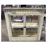 Rustic Hanging Glass Door Cabinet. Rustic Hanging Glass Door Cabinet.