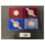 2 90% Silver Proof Coins, 2 Proof Halves. 2 90% Silver Proof Coins, 2 Proof Halves.