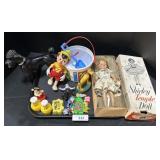 Shirley Temple Doll, Disney Toys, Dog. Shirley Temple Doll, Disney Toys, Dog.