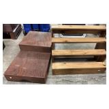 (2) Wooden Plant Stands. (2) Wooden Plant Stands.