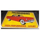 Metal Thunderbird Advertising Sign. Metal Thunderbird Advertising Sign.