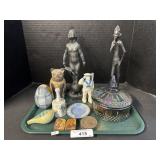 Black Americana Figures, Carnival Glass Black Americana Figures, Carnival Glass